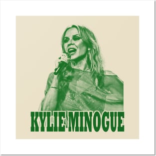 Kylie Minogue (19) - green solid style Posters and Art